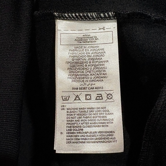 NEW, Adidas, Black 3-Stripes Classic Track Jacket Zip-Up, Plus Size 2XL - Picture 9 of 13